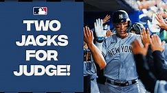 Aaron Judge DEMOLISHES two homers for the New York Yankees!