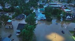 Drone video captures catastrophic western Kentucky flooding engulfing homes