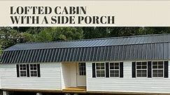 14x40 Lofted Barn Cabin with Side Porch