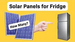 How Many Solar Panels To Run a Fridge/Freezer?