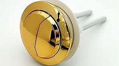 INVENOL Dual Push Toilet Flush Button, Toilet Tank Gold Colour 38mm/48mm/58mm Button Round Shape Toilet Push Buttons Bathroom Accessories (Size : 48mm)
