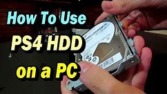 How to Use A PS4 Hard Drive on a PC