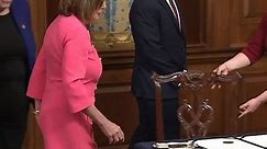 WRTV - House Speaker Nancy Pelosi used multiple pens to...