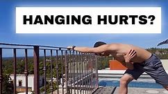 Hanging hurts shoulders? Hang for shoulder pain? Passive hang regression for beginners