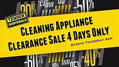 CLEANING APPLIANCE CLEARANCE... - Tender Disposals Springwood