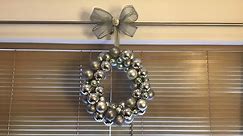 DIY Bauble Christmas Wreath - Wire Coat Hanger