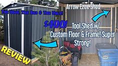 $400 Shed! Review/DIY - Arrow Ezee Shed - Build & Assembly