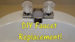 DIY: How To Replace a Bathroom Sink Faucet (remove & replace / install)