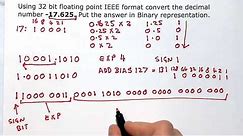 Convert Negative Decimal Fraction to 32 bit Floating Point IEEE Format