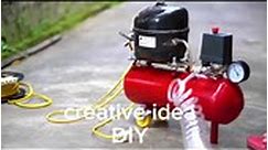 Homemade Air compressor using refrigerator motor (DIY) #fbreels #Viralvideo | Eric Maming