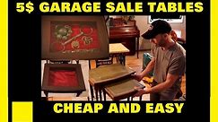 DIY Five dollar garage sale tables, How to build a display table for your relics