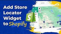Add a store Locator widget to any Shopify Page - WP Maps Shopify App