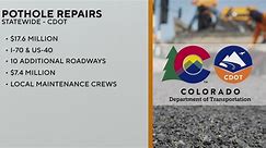 CDOT announces plan to repair troublesome potholes