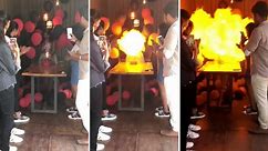 Birthday girl left with horrific burns after being set on fire by hydrogen balloon explosion at her party in