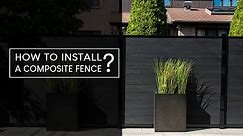 How to install a composite fence ? - Ezfence