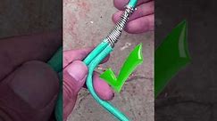 It is impossible to solder aluminum wire. They can be linked in this way #electrical_tools 🇺🇲🇮🇳🇪🇺💪👍