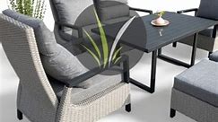 Upgrade your outdoor oasis with our stunning Hampstead rattan furniture set! 🌴😍 Featuring a sleek, modern design and available in two gorgeous shades: cool grey or warm latte. Crafted with premium rattan and weather-resistant materials, this versatile set is built to withstand the elements while adding a touch of sophisticated style to your patio or garden. 🌿✨ Don't miss your chance to elevate your alfresco living space – the Hampstead collection is in stock and ready to ship NOW! 🚚 #Outdoor