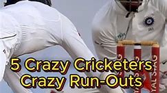 5 Craziest run outs in the cricket history #crazy #runout #viralshort | Crickettoday