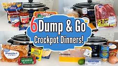 6 DUMP & GO SLOW COOKER MEALS | Best Quick EASY Crockpot Recipes | Julia Pacheco