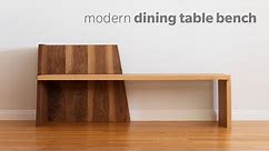 Mid Century Modern Dining Bench - How To Build - Woodworking