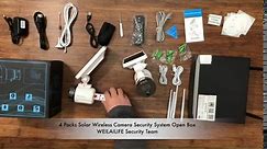 【2-Way Audio & Solar Powered】Outdoor Solar Security Camera System for Home Security, Secure Cameras Outdoors WiFi Surveillance Video
