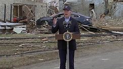 President Biden views tornado damage