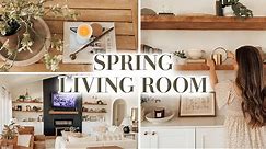 SPRING LIVING ROOM DECORATE WITH ME | SPRING DECORATING IDEAS 2024