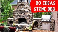 🔥BBQ area made of STONES, BRICKS 🍀 70 Practical Outdoor Grilling Ideas