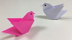 Cute Origami Bird - How to Fold a paper Bird easy