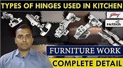 Types of Hinges Used in Kitchen Cabinets | Hinges Used in Furniture Work Complete Detail by @ARCVILA