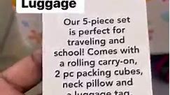 5pc Kids luggage set at Walmart #Walmart #reelsfb #fyp #reels #luggage | Myra Harris