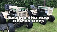 Testing the new Bolens HT23