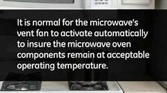Microwave Automatic Vent Fan Operation
