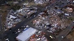 Aerial view reveals scope of Kentucky tornado devastation