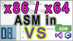 C++ and Assembly - Coding in x86, x64 Assembly Language in Visual Studio | Win32