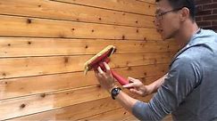 How to stain deck wood 给后院Deck露天阳台的木头刷清漆，保护木板免受日光雨水的腐蚀，巧用刷漆工具效率高