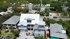 🏡 70 Bullard Rd, Santa Rosa Beach, FL 32459 5,900,000 Defining the pinnacle of a luxury beach lifestyle, this magnificent beach property spans a vertical footprint of three levels with multiple sunlit porches. Towering above is the sun deck with breathtaking gulf views. Step outside and stoll the two minute walk to two deeded neighborhood beach accesses. Guests will enjoy the most notable amenities of a resort style vacation including: seven bedrooms, eight and one half baths, a separate carria