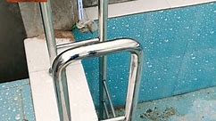 how to make a stainless steel pool step stair- railing and installation Full-HD