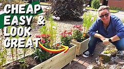 Building Simple Wooden Garden Planters - EASY AND CHEAP