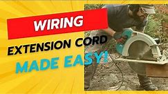 Electrical Cord Wiring Details Made Easy | Extension Cord Damaged DIY