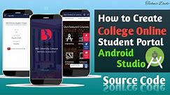How to Make College Student Portal System Android Project in Android Studio