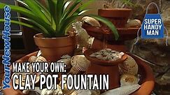 How to Make a Clay Pot Fountain - Step by Step