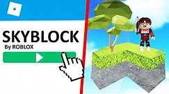 GETTING STARTED in ROBLOX SKYBLOCK!