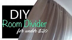 Easy DIY Room Divider | Under $20 dollars!