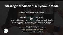Strategic Mediation: A Dynamic Model