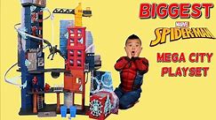 BIGGEST Spider-Man Playset Ever!! The Mega City Playset Unboxing With Ckn Toys