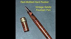 Vintage Safety Fountain Pen full restoration tutorial
