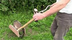 Quick Weeding With Homemade Strimmer / Weeder Machine Thingy