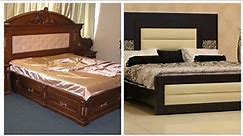 latex & top classic wooden bed frame bedroom decoration modern 2024