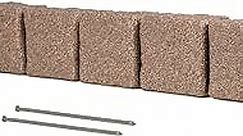 Landscaping Lawn Garden Edging Border – Easy Install Interlocking Landscape Edge for Flower Beds Mulch Playground or Walkways, No Dig Flexible Composite Resin Stone, Beuta 1Pc 48x6.5x4 in. Cobblestone